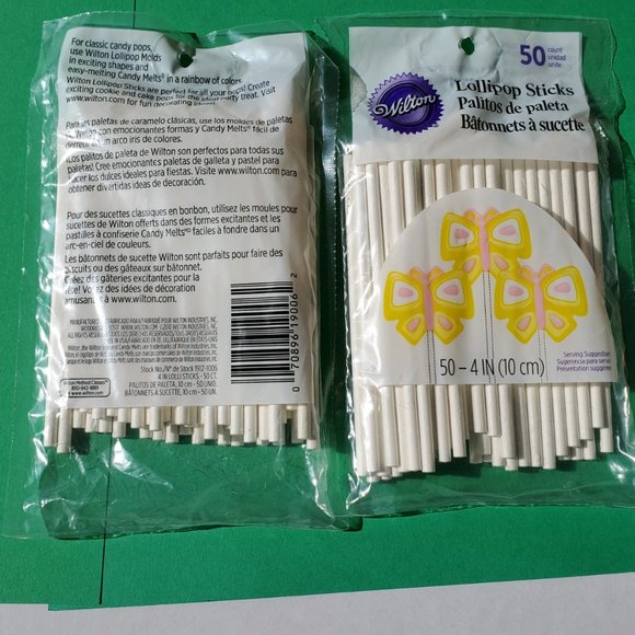 Chocolate Mold - Snowflake Lollipop & 100 Lollipop Sticks - Picture 2 of 4